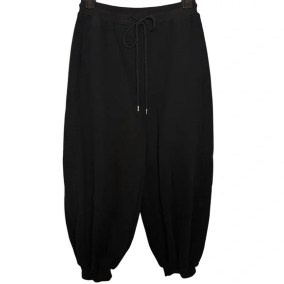 NAP Loungewear Balloon Cotton Sweatpants Black Comfy Joggers Small - Picture 1 of 5